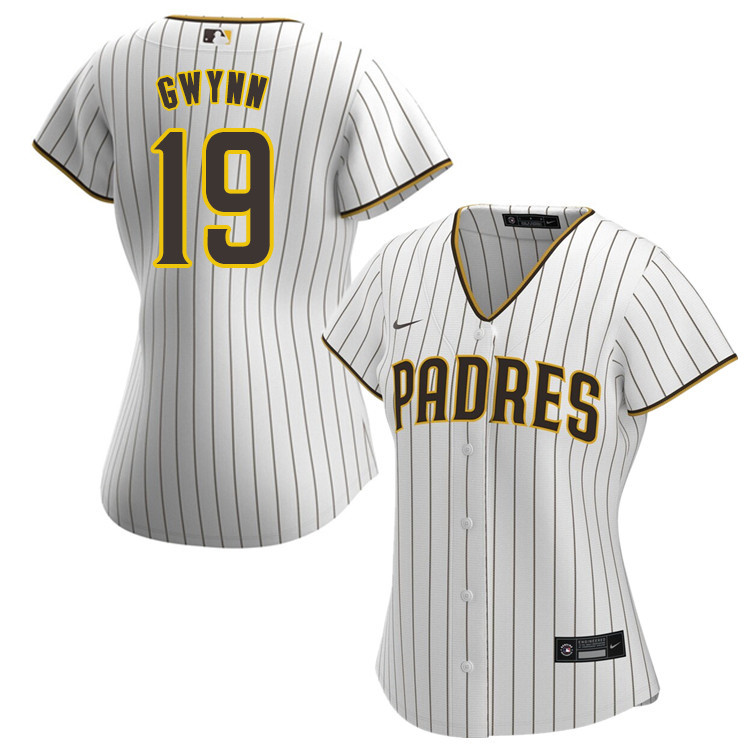 Nike Women #19 Tony Gwynn San Diego Padres Baseball Jersey Sale-White